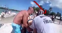 Pregnant Wife Sees Husband Flailing And Jumps Into Water To Save Him After A Shark Attacks