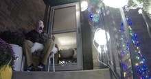 Hospital Left Him Too Weak for Putting Christmas Lights up but Then Strangers Knock on the Door