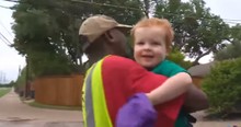 2-Year-Old Says Goodbye To His Friend, The Garbage Man