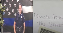 Police Open Envelope to Find $8 from Homeless for Fallen Officer - Here's Why It Meant So Much