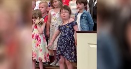Little Girl Dancing Her Heart Out During Class Graduation Performance Goes Viral