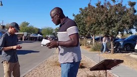 Street Preacher Tries (And Fails) At Singing Christmas Carols... A Cringe Worthy Attempt- Part 3 Of 5