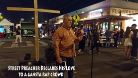 Street Preacher Declares His Love To A Gangsta Rap Crowd