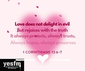 1 Corinthians 13:6-7