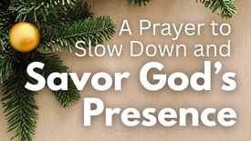 A Prayer to Slow Down and Savor God’s Presence | Your Daily Prayer