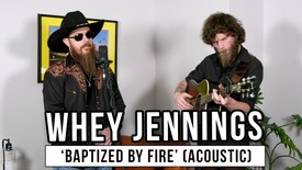 Whey Jennings Delivers Raw Acoustic “Baptized By Fire,” Honoring Legacy and Redemption