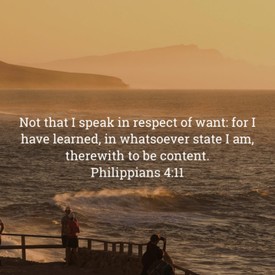 Learning Contentment in every situation