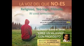 Eres un milagro con propósito.  Pastor Julio Rodriguez. La voz del que No Es