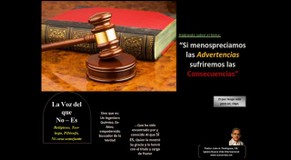 Si menospreciamos las Advertencias sufriremos las Consecuencias. Pastor Julio Rodriguez. La voz del que no es