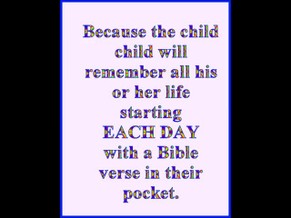 Free bible memory verses for children