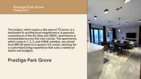Newly Launched Apartments in Bangalore by Prestige Park Grove