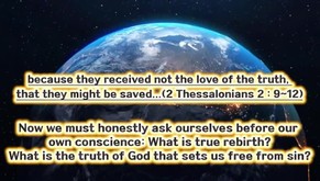 True Repentance and Rebirth in christ