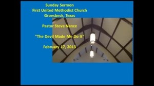 FUMC Sermon - 02/17/2013