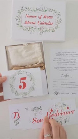 Unboxing the Names of Jesus Advent Calendar