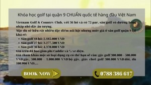Khoa hoc golf tai quan 9 CHUAN quoc te hang dau Viet Nam