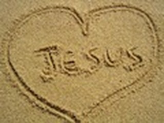 The Name of Jesus Written in the Sand