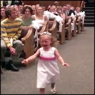 Cute Flower Girl's Unforgettable Wedding Entrance