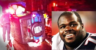 Vince Wilfork Pulls Woman From Flipped Car