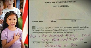Uncle Is Furious Over School's â€˜Pledge Of Allegiance Requestâ€™ Form