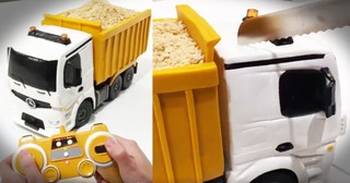 Woman Takes A Knife To A Toy Dump Truck With A Surprising Result