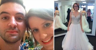 Grieving Husband Shares Photo Of Wife In Wedding Dress Never Got To See Her Wear