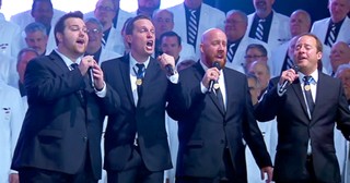 Mens Chorus Sings Barbershop Version Of 'With A Little Help From My Friends'