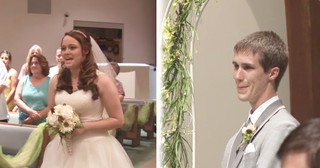 Bride Sings 'Look at Me' to Groom As She Walked Down Aisle