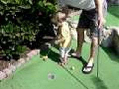 Caiden golfing