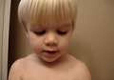 Bowen singing Jesus loves me on the Potty