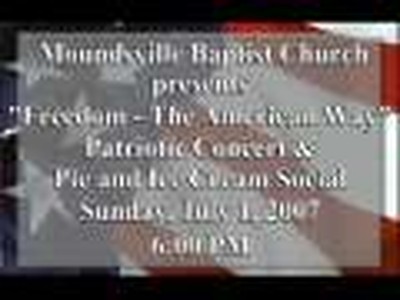 Moundsville Baptist Church 4th of July Concert