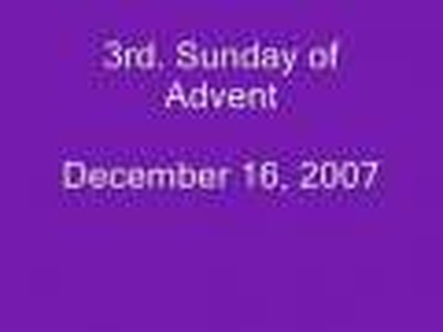 3rd Sunday of Advent