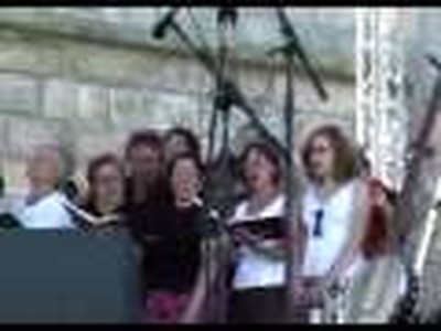 Sacred Harp singers and Tim Eriksen at Newport Folk Festiva