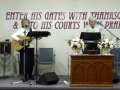 Singing songs and Preaching