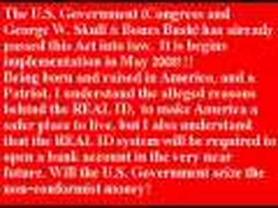 REAL ID Can Lead to US Database for 666