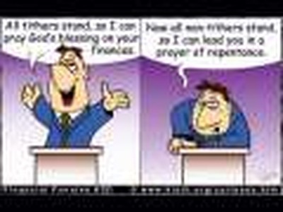 Money cartoons by generosity expert, Brian Kluth