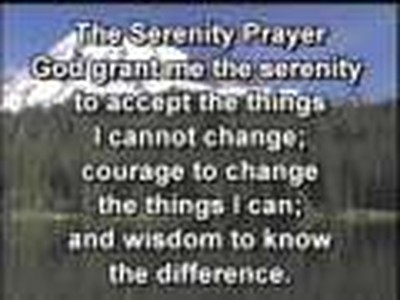 The Serenity Prayer
