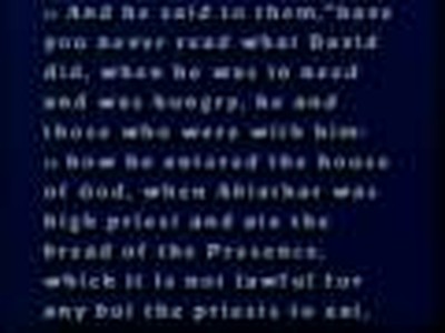 Bible college course 20 MAN SABBATH