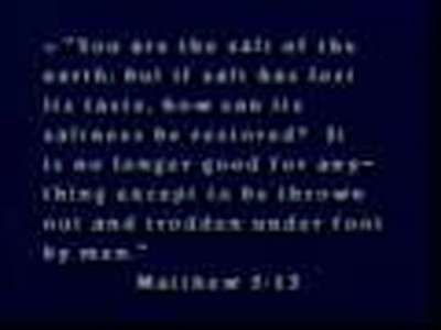 Bible college course 24 SALT OF EARTH