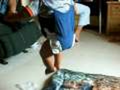 jumping baby