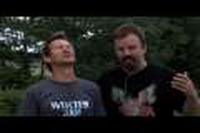 Mark Hall and Tony Nolan having fun at Alive Fest 08