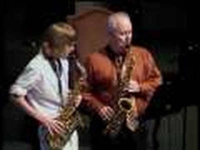 Caleb and Buddy Sax Duet
