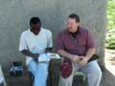 Joel and Bebe Singing Before Their Bible Study