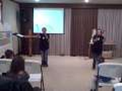 Friend of God ribbon dance by Lacey and Leanne Seeger