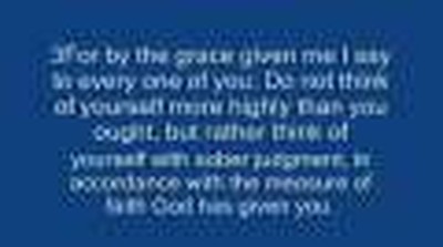 Reading of Romans 12