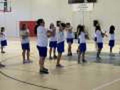 ICS Elem girls' PE class