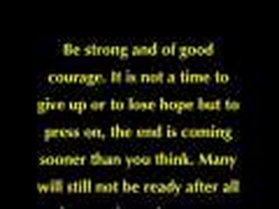 Prophecy: Encourage others