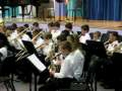 Our grandson Josh in the 4th/5th grade band 052109