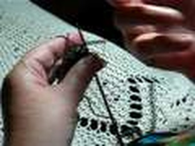 Adding Beads to Knitting with a Sewing Needle