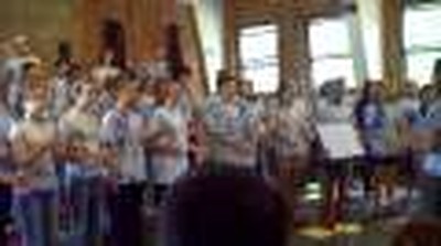 MADD CAMP 2009 singing  IN THE SANTUARY