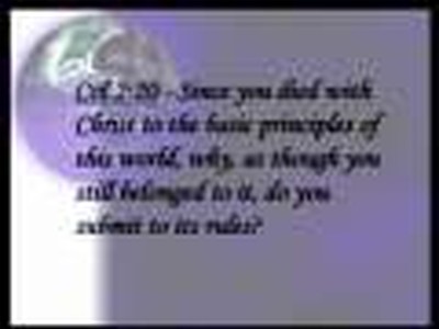 THE PRINCIPLES OF THIS WORLD